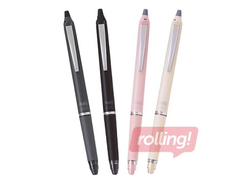 Roller pen Pilor Frixion Clicker Zone, erasable, 0.7mm, gray body, black ink