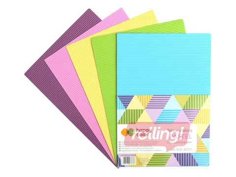 Lainepapp Happy Color Pastel, A4, 5 lehte, 5 värvi