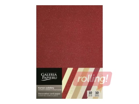 Disainpaber Elegant Red, A4, 210-250 g/m2, 10 lehte