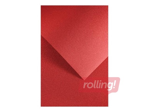 Isekleepuv sädelev paber A4 150 g/m2, punane, 10 lehte