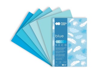 Disainpaberid Blue A4, 170 g/m2, 20 lehte, sinised toonid