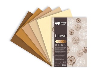 Dizaina papīrs Brown A4, 170 g/m2, 20 loksnes, brūni toņi