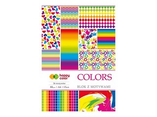 Disainpaber Colors A4, 80 g/m2, 15 lehte, 27 motiivi