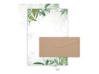 Desing paper Flora and envelope Nature set 