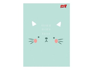 Kaustik Unipap A5, Cute Face Cat, ruuduline, 32 lehte