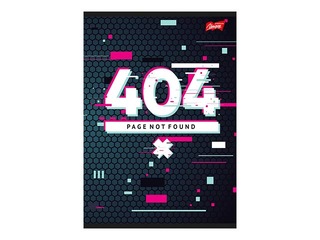 Kaustik Unipap A5, Player 404, ruuduline, 32 lk