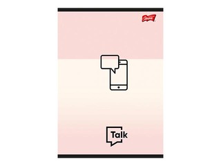 PROMO Kaustik Unipap A5, Lets Talk Phone, ruuduline, 60 lk, roosa