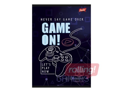 PROMO Notebook Unipap A4, Game On, squared, 32  pages