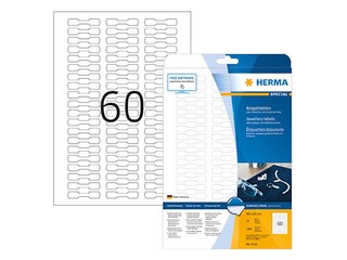 Väärisehete etiketid Herma Special, A4, 49x10 mm, 25 lehte, valge