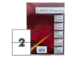 Etiketid Labelmedia, A4, 210x148 mm, 100 lehte, valge