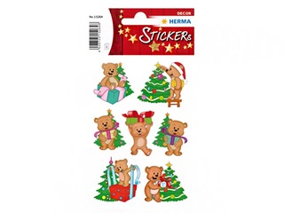 Stickers Herma Decor, Christmas bears, 3 sheets