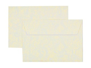 Ümbrikud Roses cream С6, 10 tk., kuldne paberile lille muster