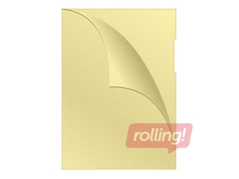 Plastic folder Q-Connect,  A4, 120 mic., matted, yellow, 100 pcs.