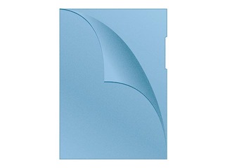 Plastic folder Q-Connect,  A4, 120 mic., matted, blue, 100 pcs.