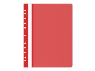 Mape ātršuvējs Office Products ar perforāciju, A4, sarkana