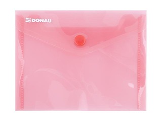 Folder - Envelope Donau, A6, transparent, red