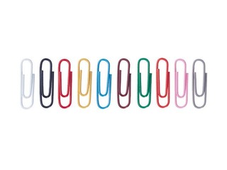 Paper clips ALCO, 26 mm, 100 pcs., colored 