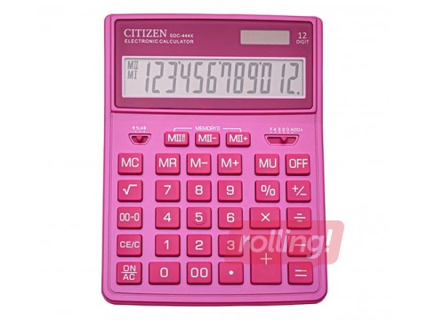 Kalkulaator Citizen SDC-444XRPKE, roosa