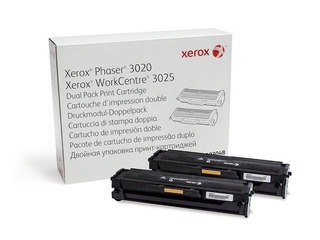 Tooner Xerox Phaser 3020/WC3025, must, (2x1500 lk)