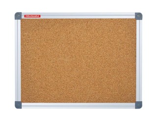Cork board with aluminum frame Memobe Classic, 90x60 cm