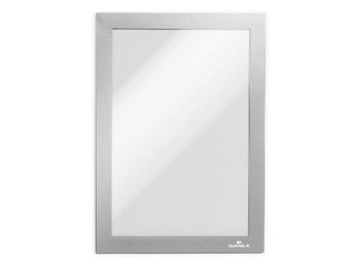 Information pocket Duraframe  A5, self-adhesive, with a silver frame, 2 pcs