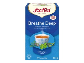 Ayurveda tee Bio Yogi hingamise hõlbustamiseks Breathe Deep, 17 pakki. 