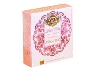 Roheline tee Basilur Premium Pink Tea Assorted, 40 pakki
