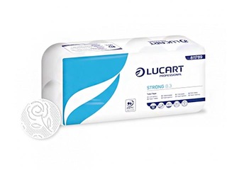 Toilet paper Lucart Strong 8.3, 72 rolls, 3 layers, white