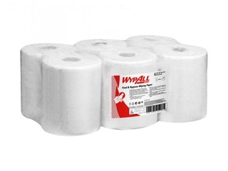 Paberrätikud WypAll Reach, 1 kiht, 6 rulli/pakk, valge