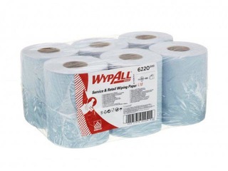 Paberrätikud WypAll Reach, 1 kiht, 6 rulli/pakk, sinine