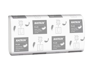 OUT Lehtpaberrätikud Katrin Plus OneStop M2, 21 Pk/kast., 2 kihiline , valge