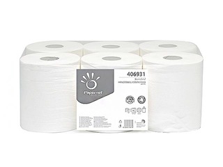 Paberrätikud Papernet Standart Midi 273,75m, 6 rulli, 1 kiht, valge