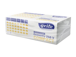 Kätesalvrätikud Grite Economy 250 V Compact (lai 11,5 cm), 20 pakk, 1 kiht, valge