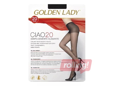 Naiste sukkpüksid, Ciao, Golden Lady, 20 den, Nero, 2 suurust
