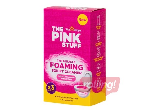 Vahutav tualettruumi puhastusvahend The Pink Stuff, 3 x 100 g