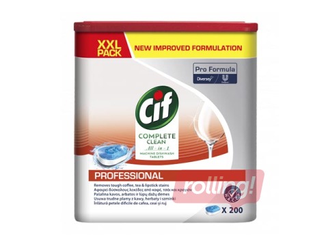 Nõudepesumasina tabletid Cif ProFormula All in One, 200 tk.