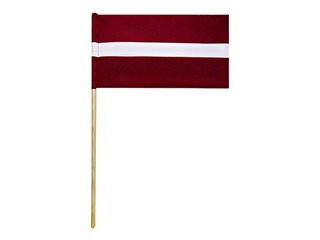Läti Vabariigi lipp, 13 x 26 cm