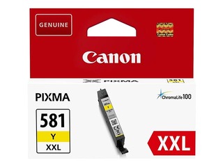 Tintes kasete Canon CLI-581XXL, Dzeltena (820 lpp)