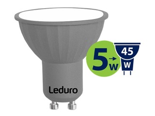 Lambipirn LEDURO LED 5W, GU10, 3000K, 350lm, matistatud