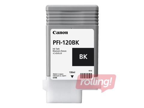 Tintes kasete Canon PFI-120BK, melna, 130ml