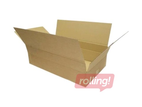 Cardboard box for parcels, size M/L, 580x350x170/110mm, brown