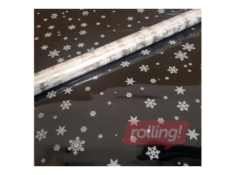 Gift paper in rolls with Christmas theme 70x100cm, transparent, 10 sheets