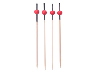 Skewers with a red wooden ball, 9 cm, 100 pcs.