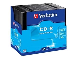 CD-R toorikud, Verbatim 700MB 1x-52x Extra protection, Single Wrap Slim