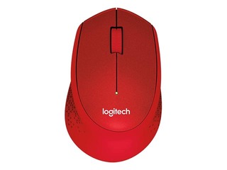 Logitech M330 SILENT PLUS wireless mouse, Red