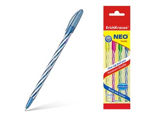 Pastapliiatsite komplekt ErichKrause Neo Candy, 4 tk, sinine tint
