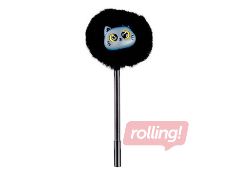 Pastapliiats Hairball Kitty, must, sinine, 0.7mm