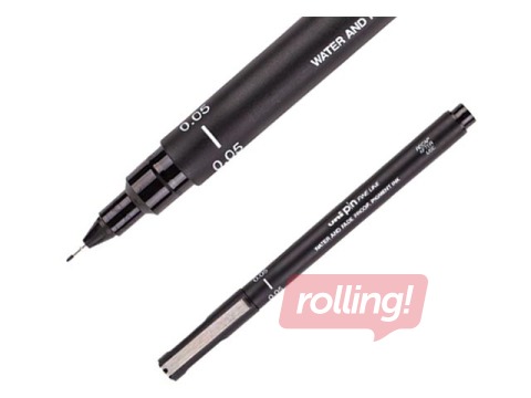 Tintenpen Uni Pin Fine Line Pen 200, 0.05mm, must