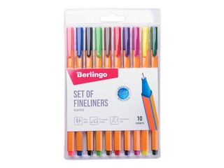 SALE Finelineri komplekt Berlingo Rapido, 0.4mm, 10 värvid