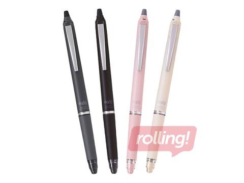 Pastapliiats Pilot Frixion Clicker Zone, kustutatav, 0,7 mm, hall korpus, must tint